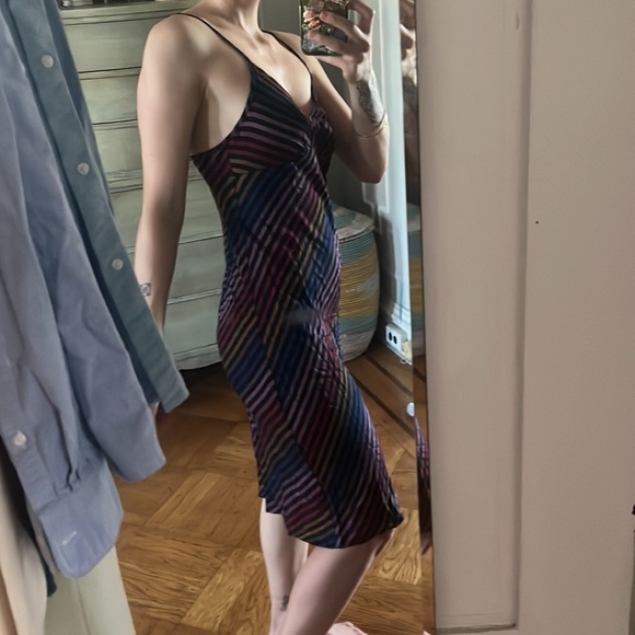 Only Hearts stripe slip Midi dress small - Picture 3 of 5